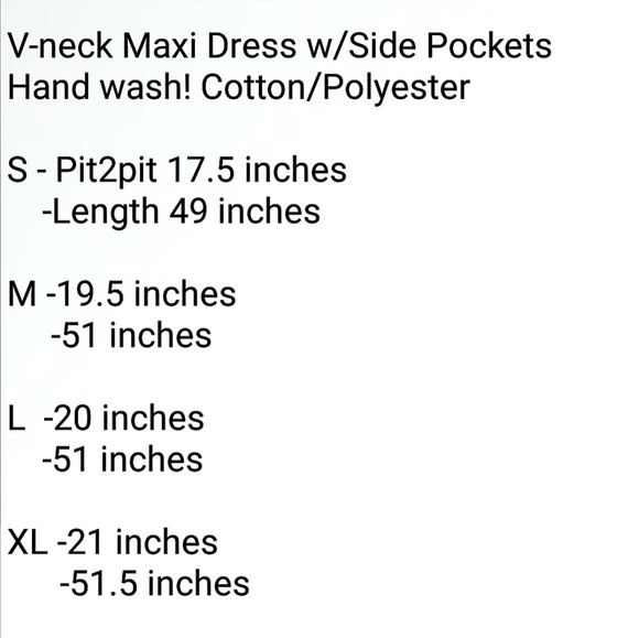 V-neck Short Sleeve Maxi Dress Side Pockets Slit - Picture 4 of 6